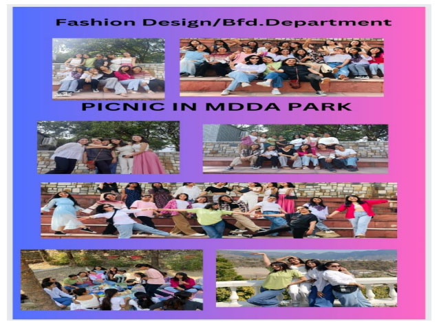 PICNIC FOR THE STUDENTS OF FASHION DESIGN